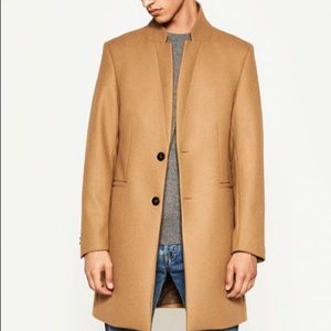 Zara Men’s Camel Wool Coat